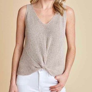 Fate Twisted Knit Sweater Tank